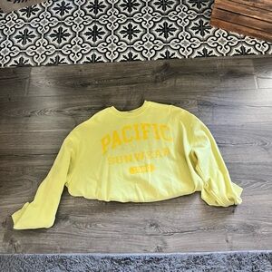 Yellow pacsun sweatshirt